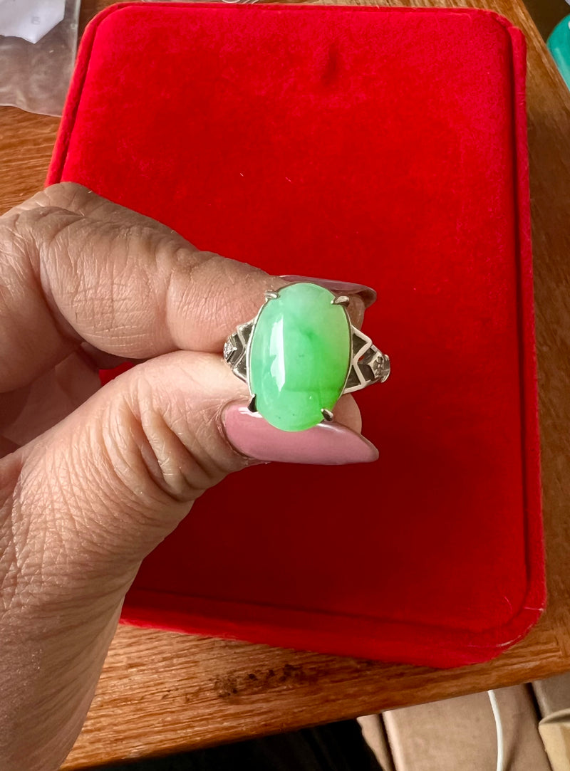 Natural Jadeite Ring