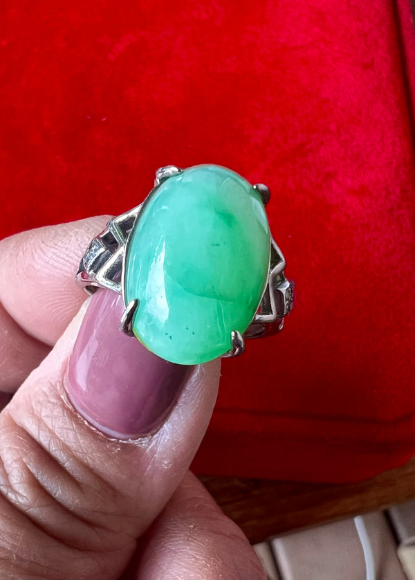 Natural Jadeite Ring