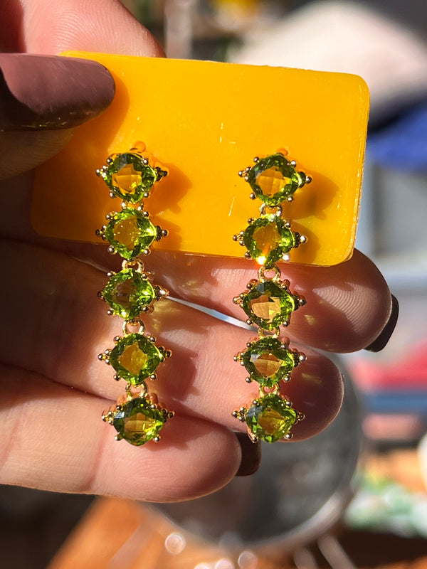 Genuine Peridot Earrings