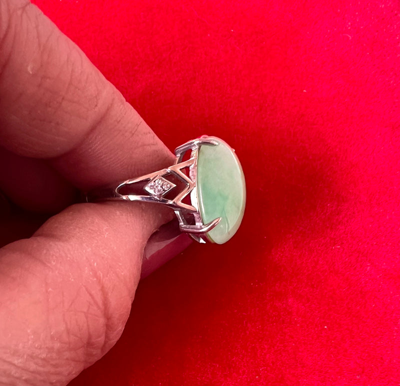 Natural Jadeite Ring