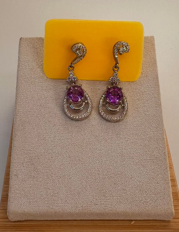 Genuine Amethyst Earrings