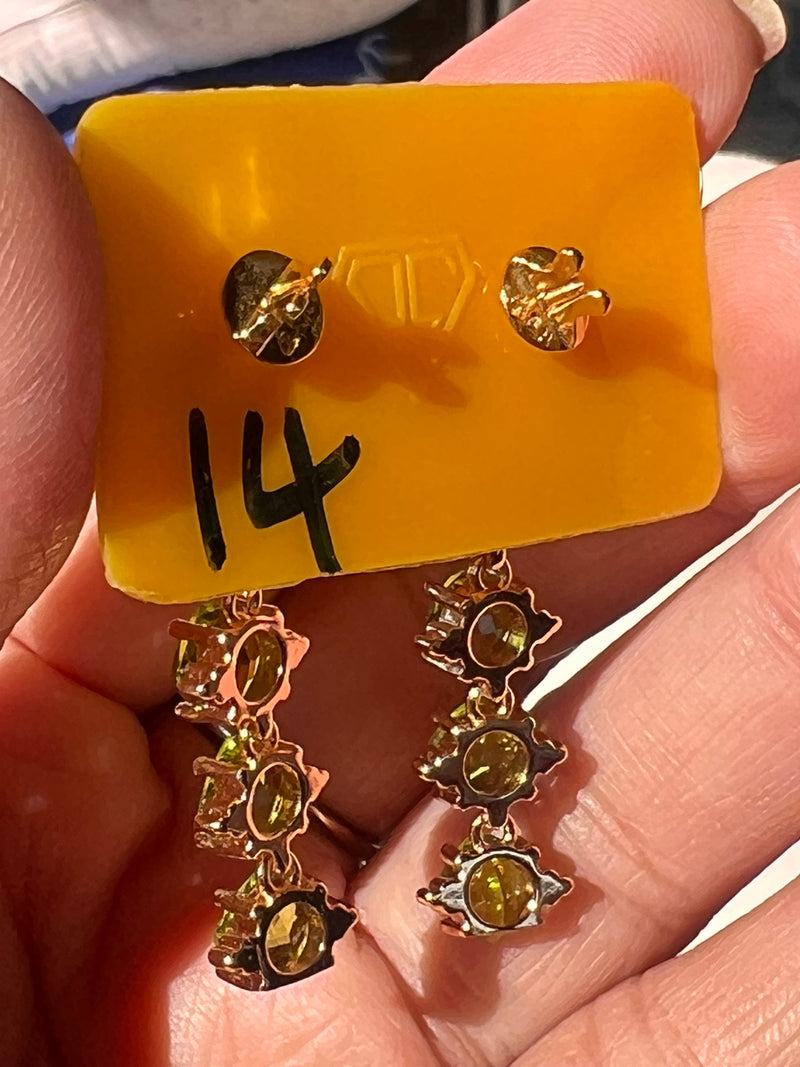Genuine Peridot Earrings
