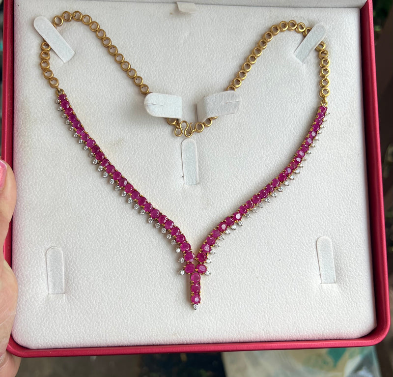 Genuine Burmese Ruby Necklace