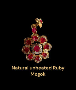 Natural Mogok Ruby Pendant Charm