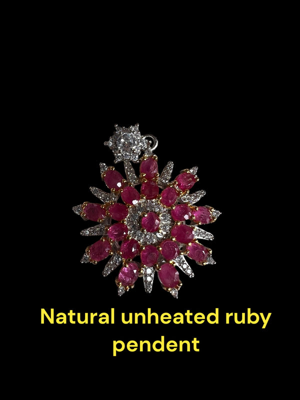 Genuine Mogok Ruby Pendant
