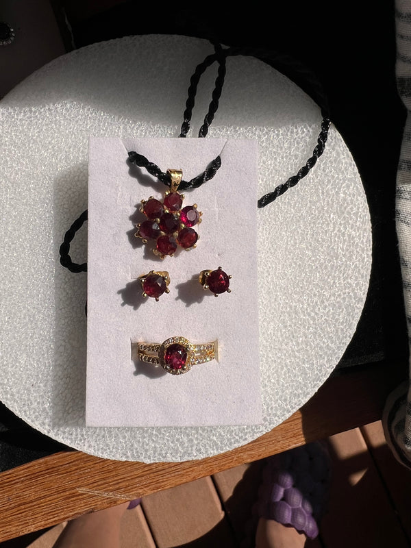 Natural Garnet Set