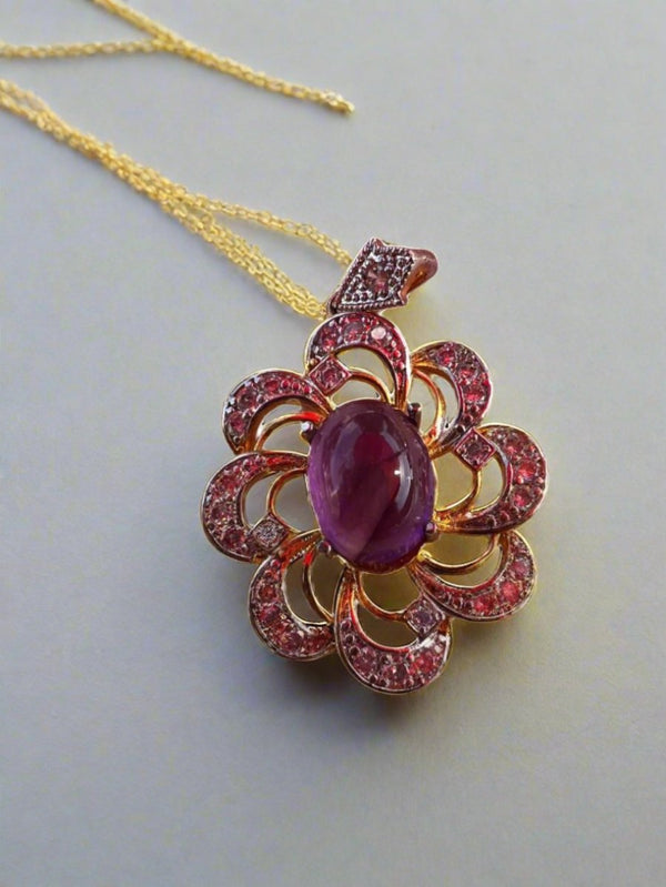 Genuine Natural Amethyst Pendent