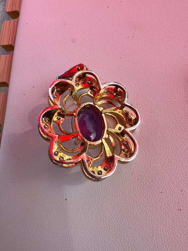 Genuine Natural Amethyst Pendent