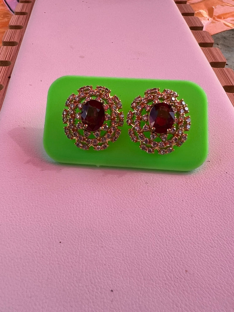 Genuine Garnet Earrings
