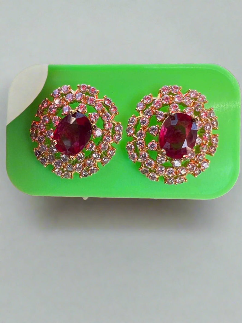 Genuine Garnet Earrings