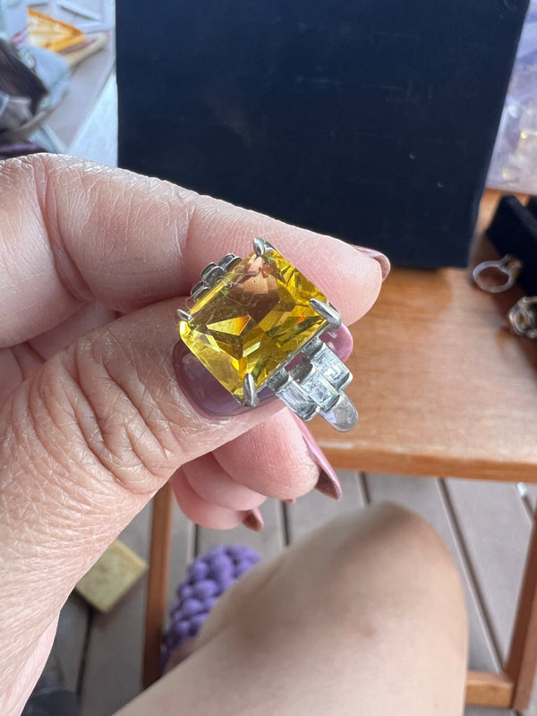 Natural Citrine Ring