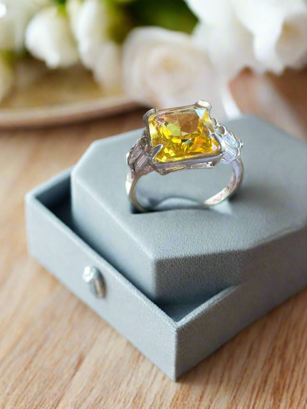 Natural Citrine Ring