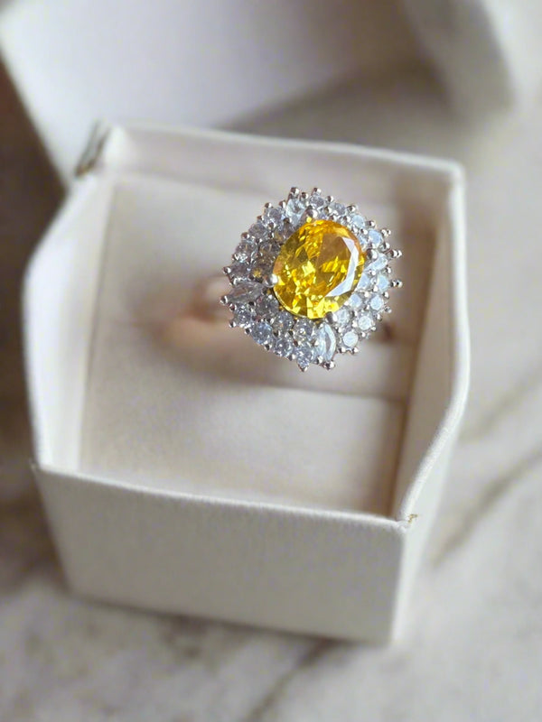 Natural Citrine Ring