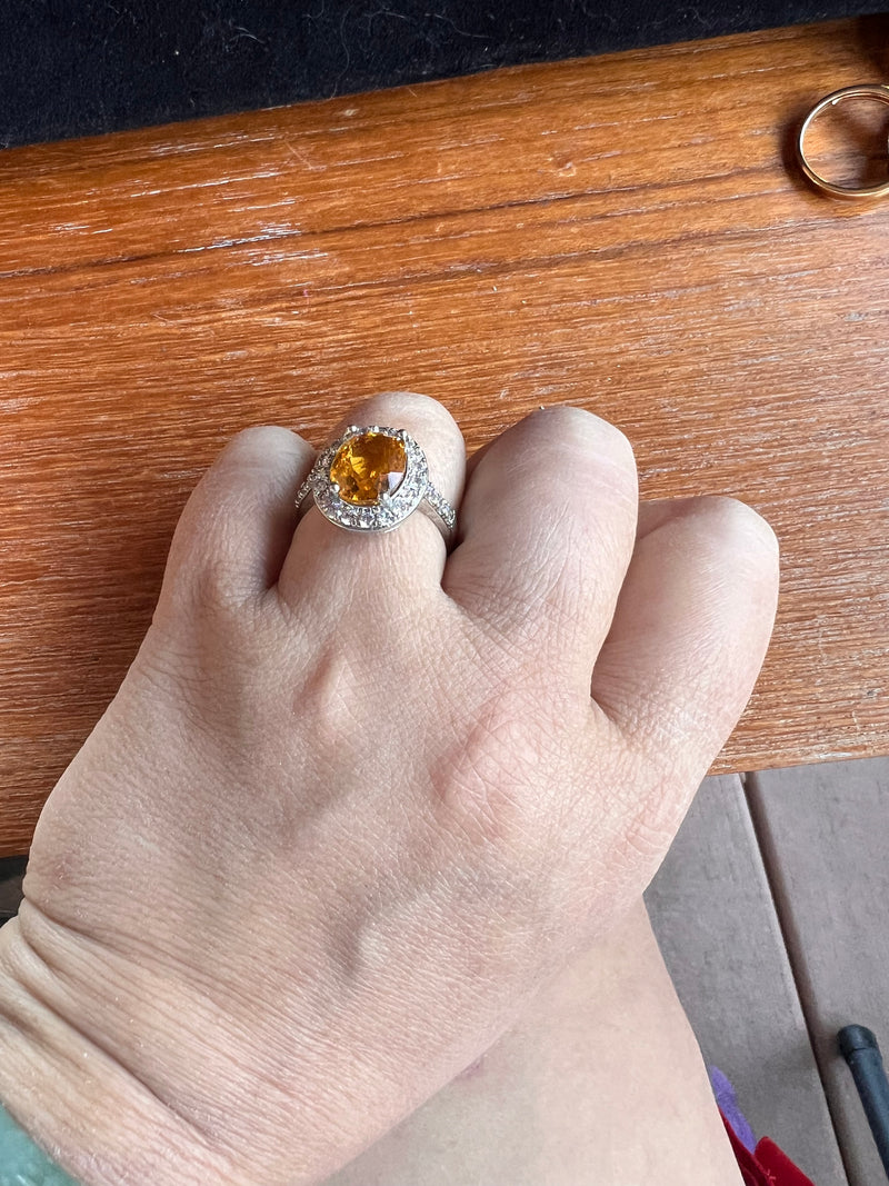Natural Citrine Ring