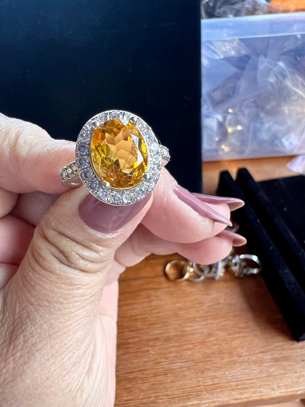 Natural Citrine Ring