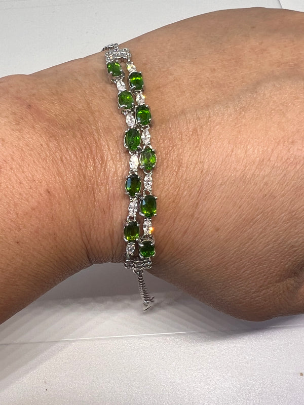 Natural Diopside Emerald Hand Chain