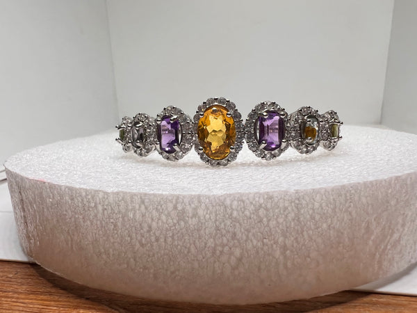 Multi Color Topaz Bracelet