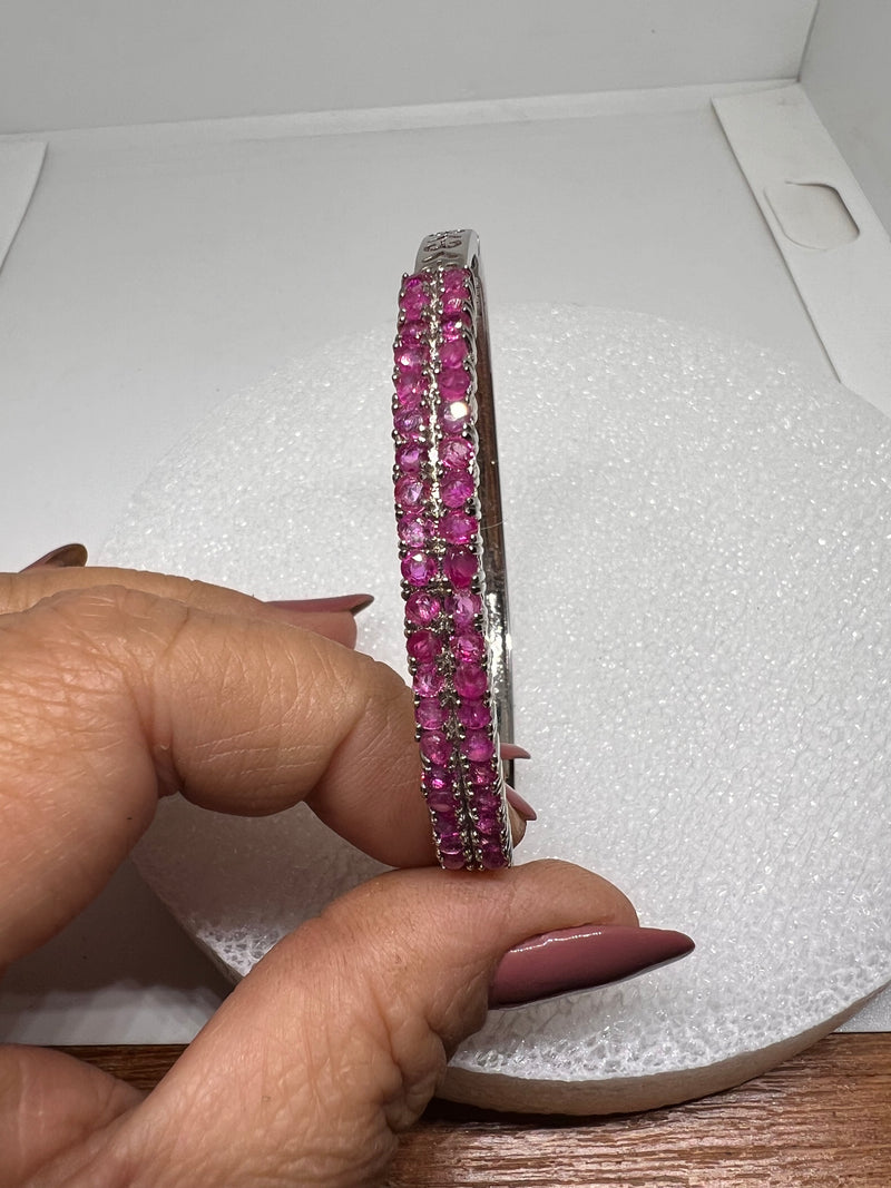 Grnuine untreated Burmese Ruby Bracelet