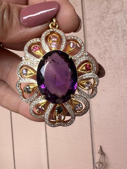 Genuine Amethyst Pendant