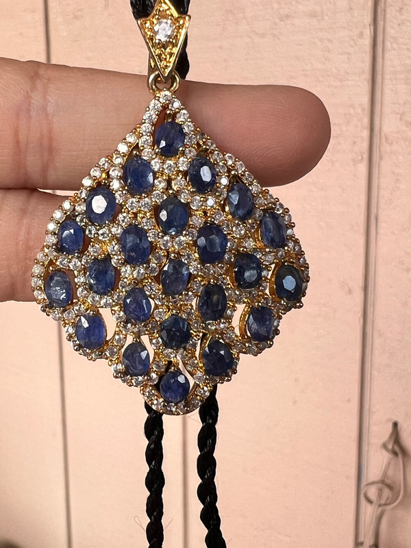Beautiful Burmese Mogok Sapphire Pendant