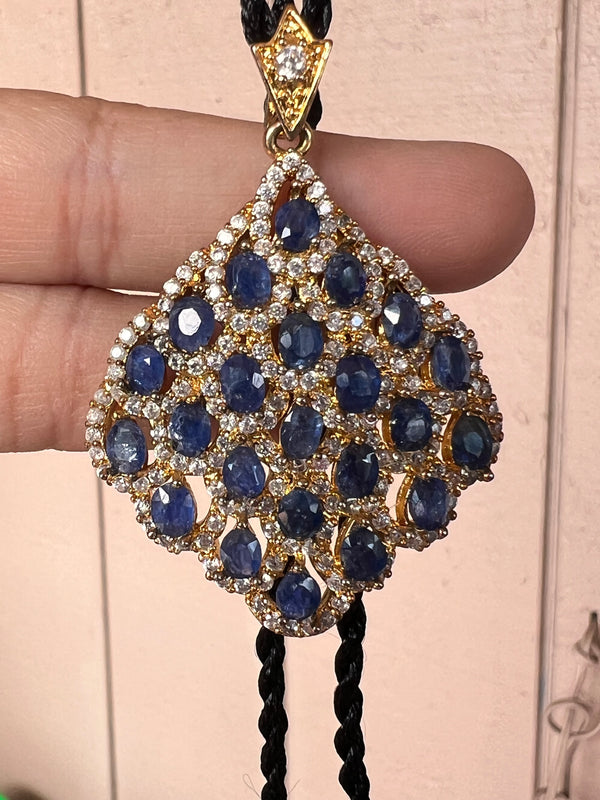 Beautiful Burmese Mogok Sapphire Pendant