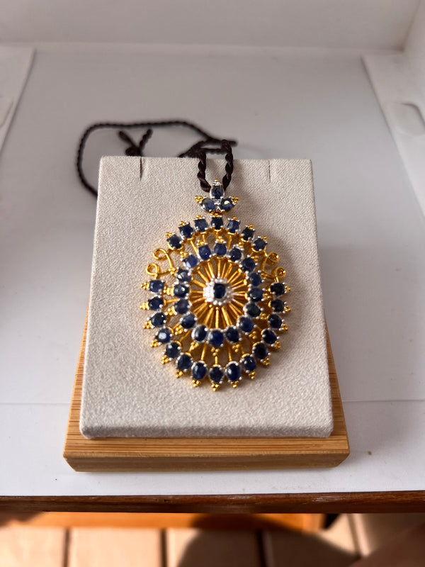 Natural Mogok Sapphire Pendant