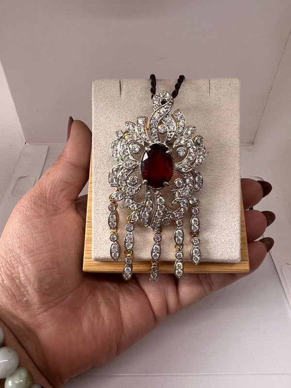 Natural Garnet Pendant