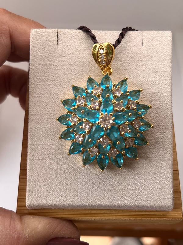 Blue Topaz Pendant