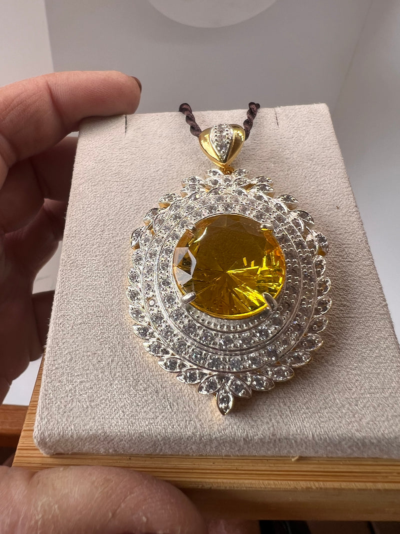 Genuine Citrine pendant