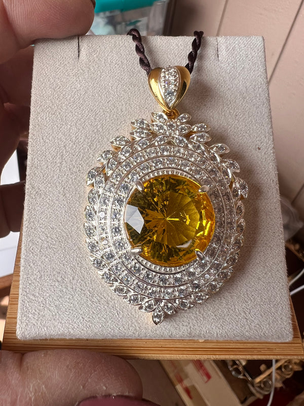 Genuine Citrine pendant
