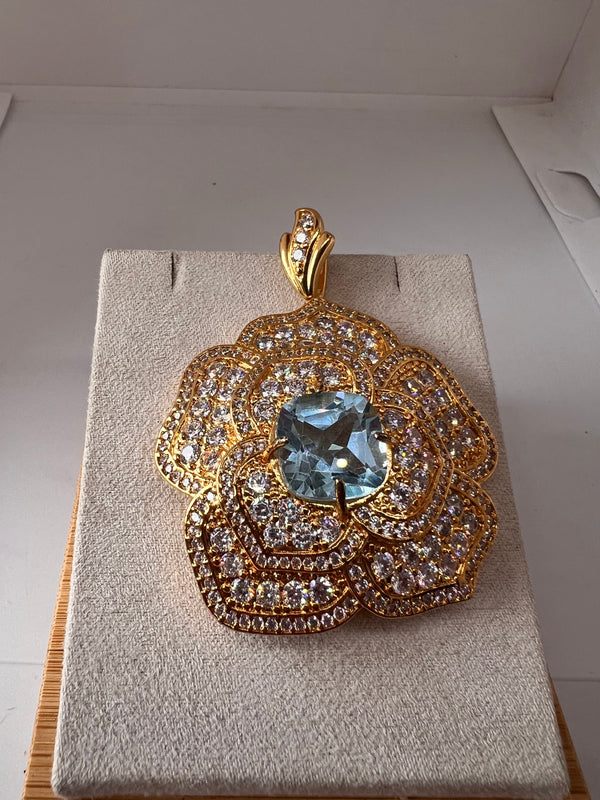 Blue Topaz Pendant