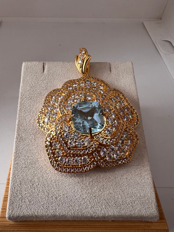 Blue Topaz Pendant