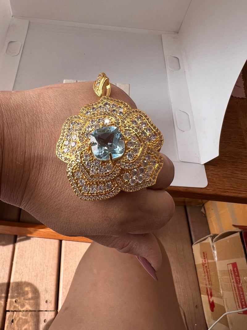Blue Topaz Pendant