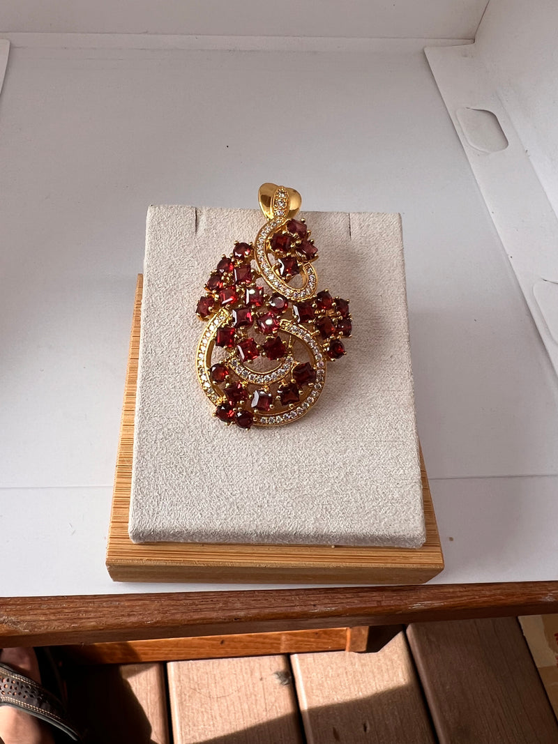 Natural Garnet Pendant