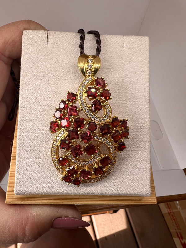 Natural Garnet Pendant