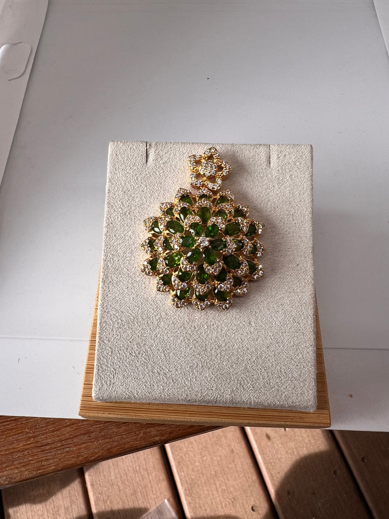 Emerald Mogok Emerald Pendant and Ring