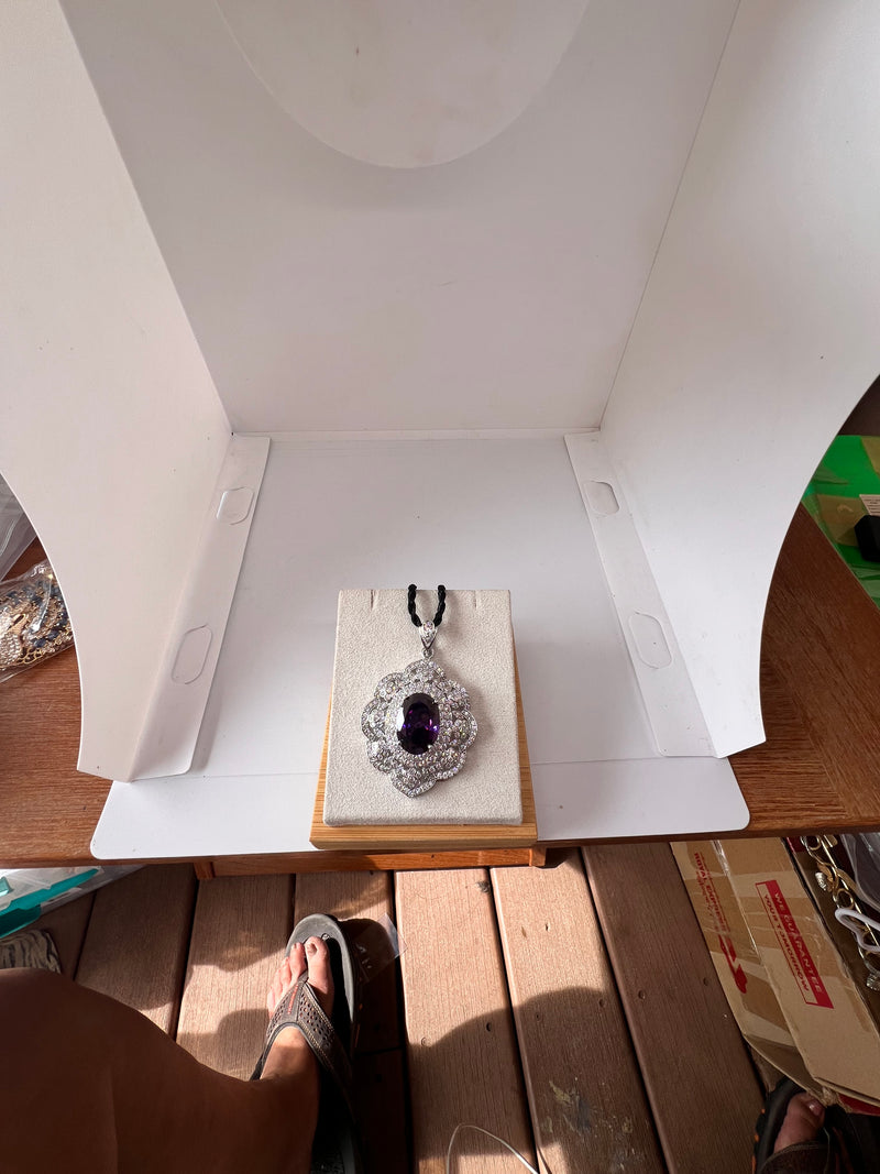 Genuine Amethyst Pendant
