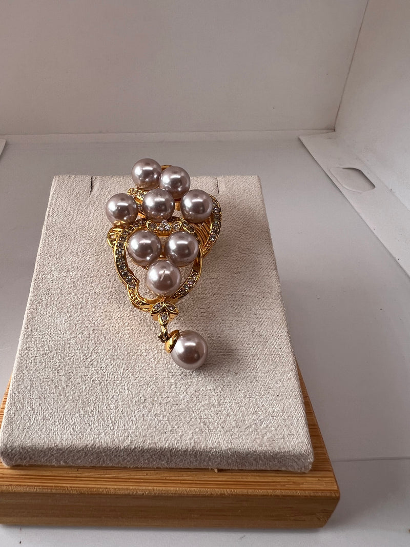 Natural Pearl Broach and Pendant