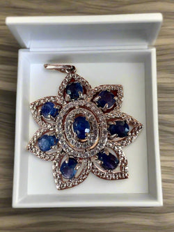 Genuine Mogok Sapphire Pendant
