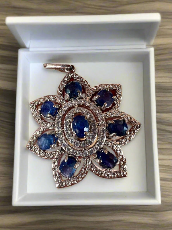 Genuine Mogok Sapphire Pendant