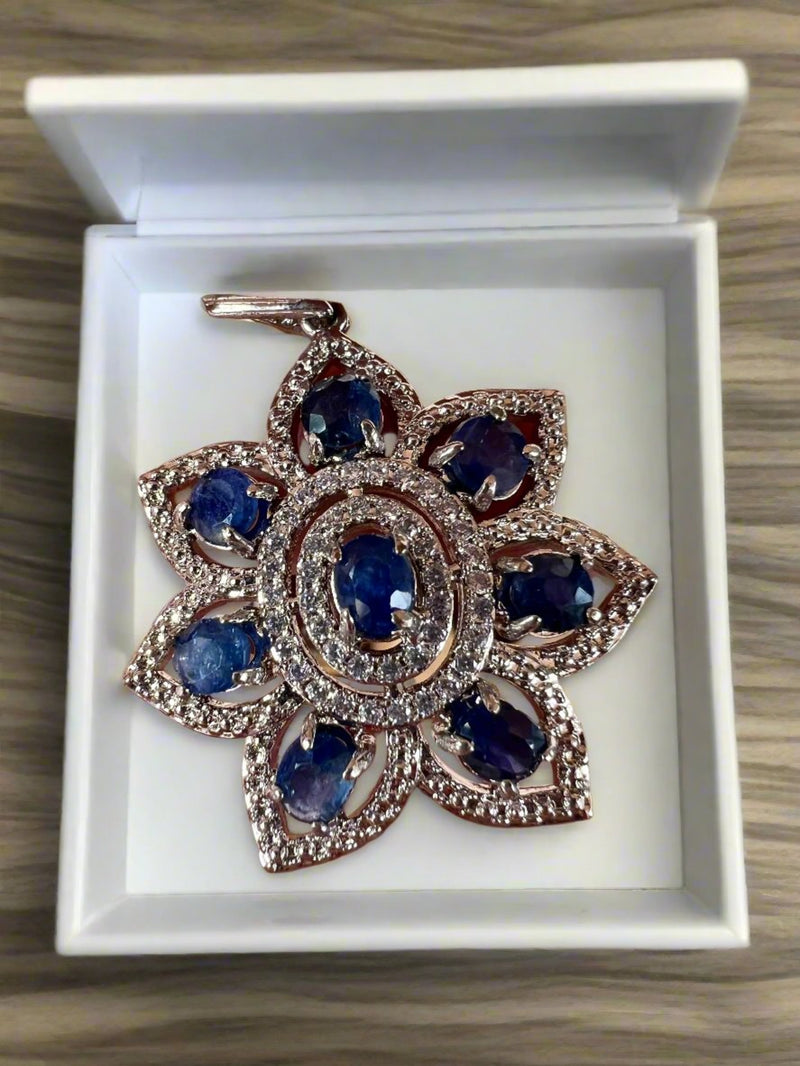Genuine Mogok Sapphire Pendant