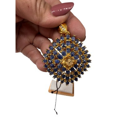 Natural Genuine Mogok Sapphire Pendant