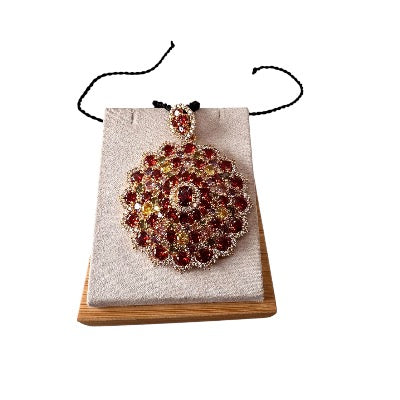 Natural Garnet multi Gemstones Pendant