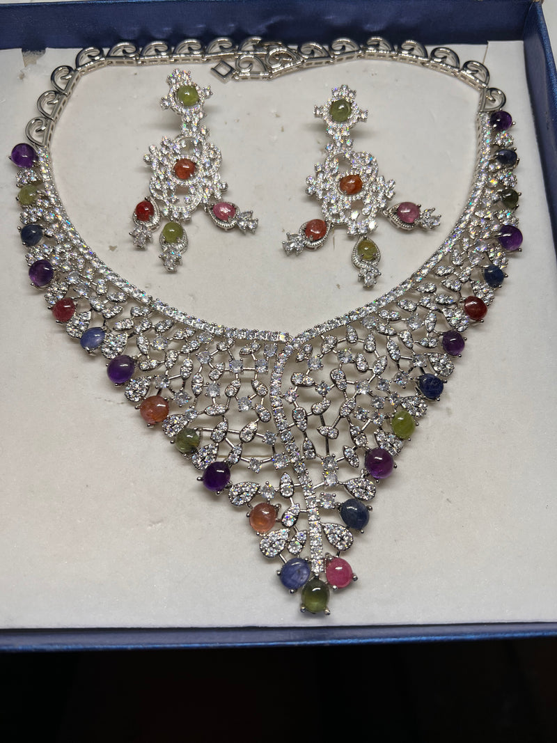 Beautiful Natural Ruby sapphire. Necklace