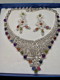 Beautiful Natural Ruby sapphire. Necklace