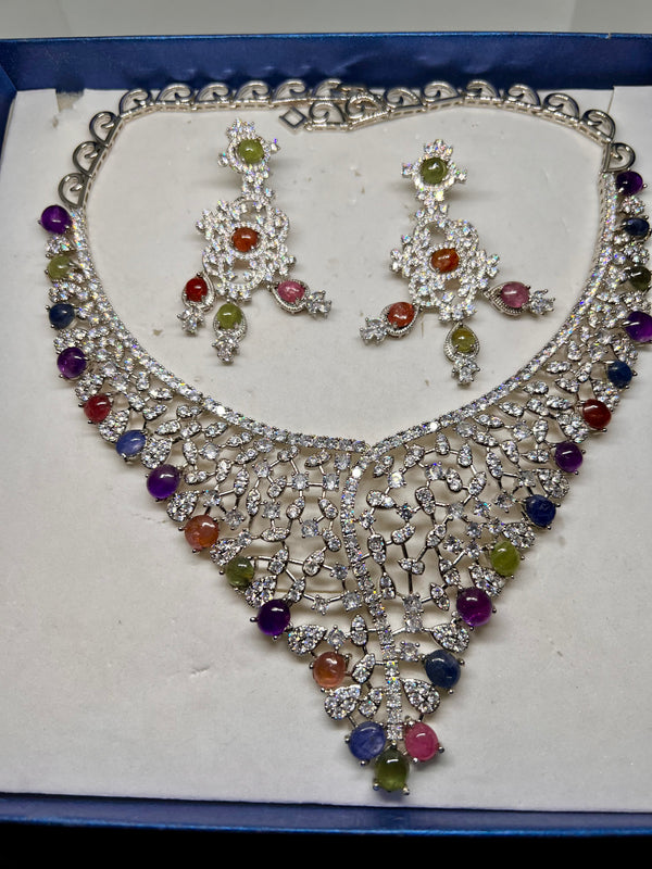 Beautiful Natural Ruby sapphire. Necklace