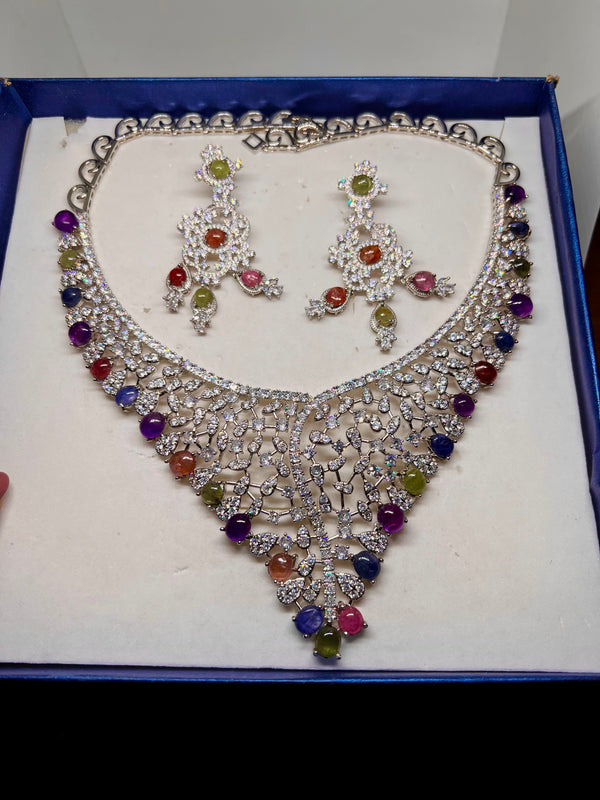 Beautiful Natural Ruby sapphire. Necklace