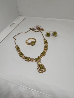 Natural peridot Necklase