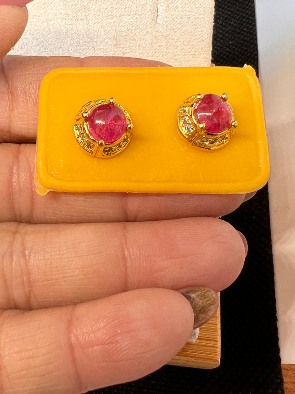 Natural Ruby Earrings
