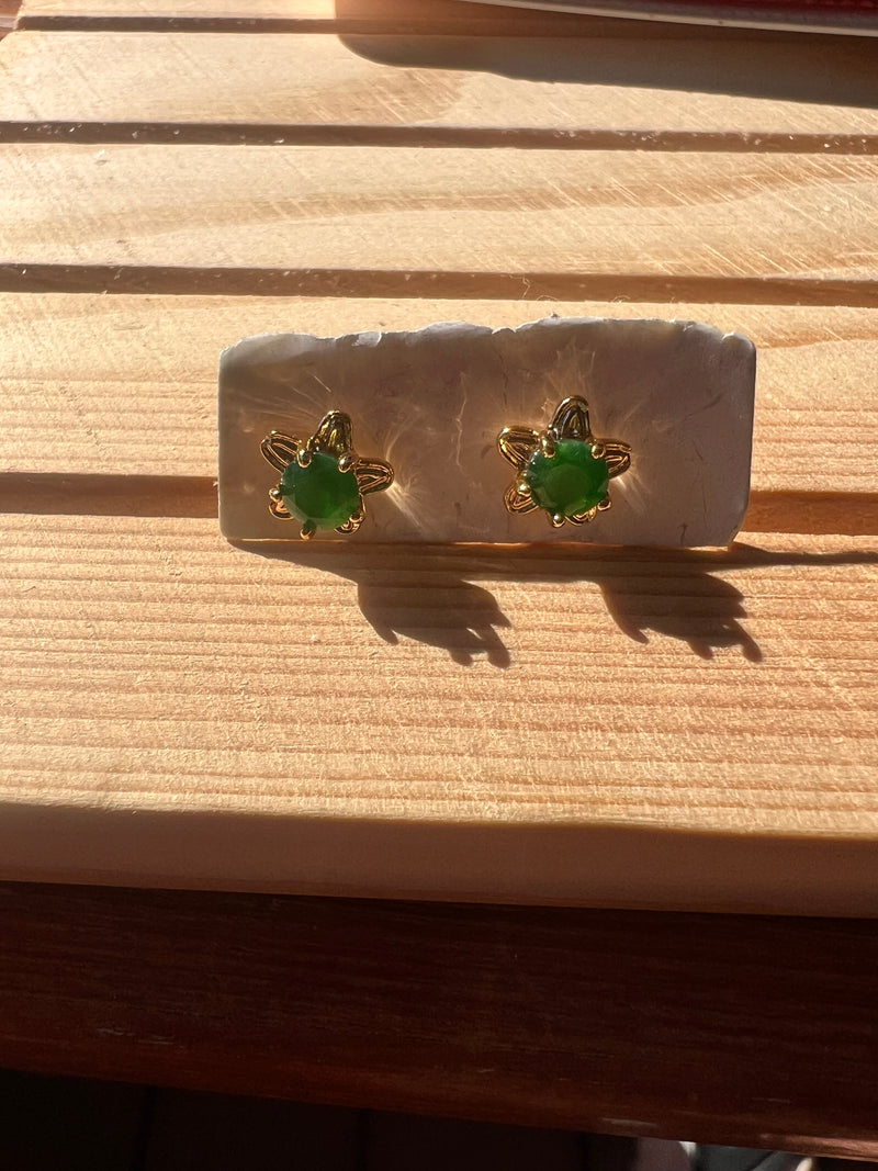 Emerald Stud Earrings